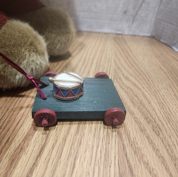 Christmas Teddy Bear 17" Standing Hat Stocking Wagon Creative Design - Picture 7 of 14